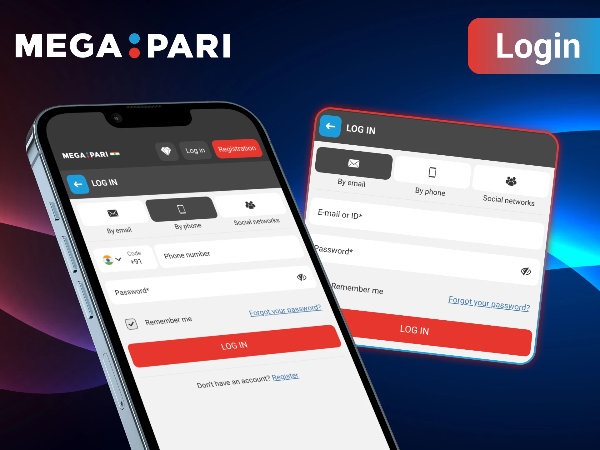 Login easily and access your MegaPari account anytime.