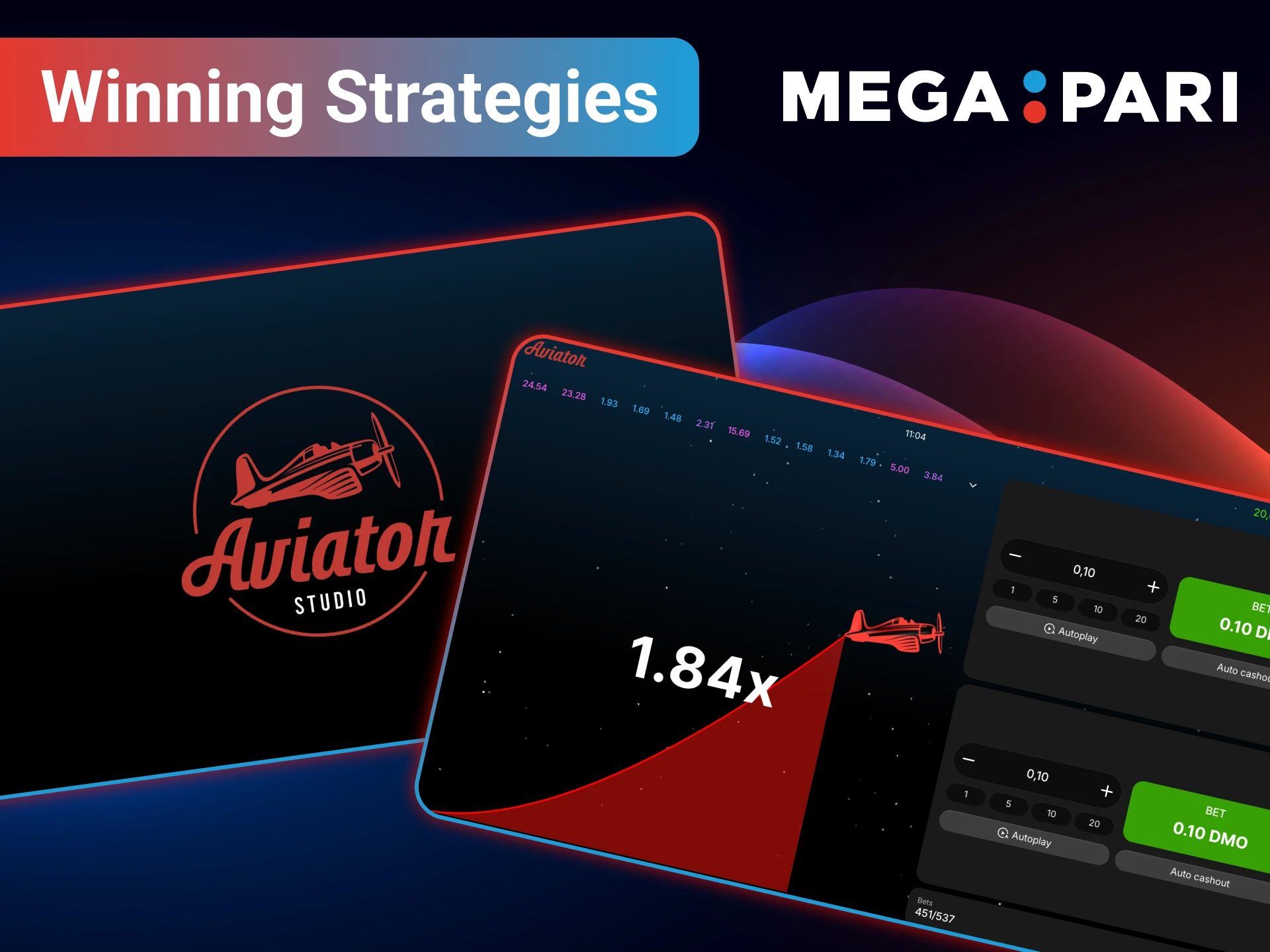 Explore winning Aviator strategies today at MegaPari.