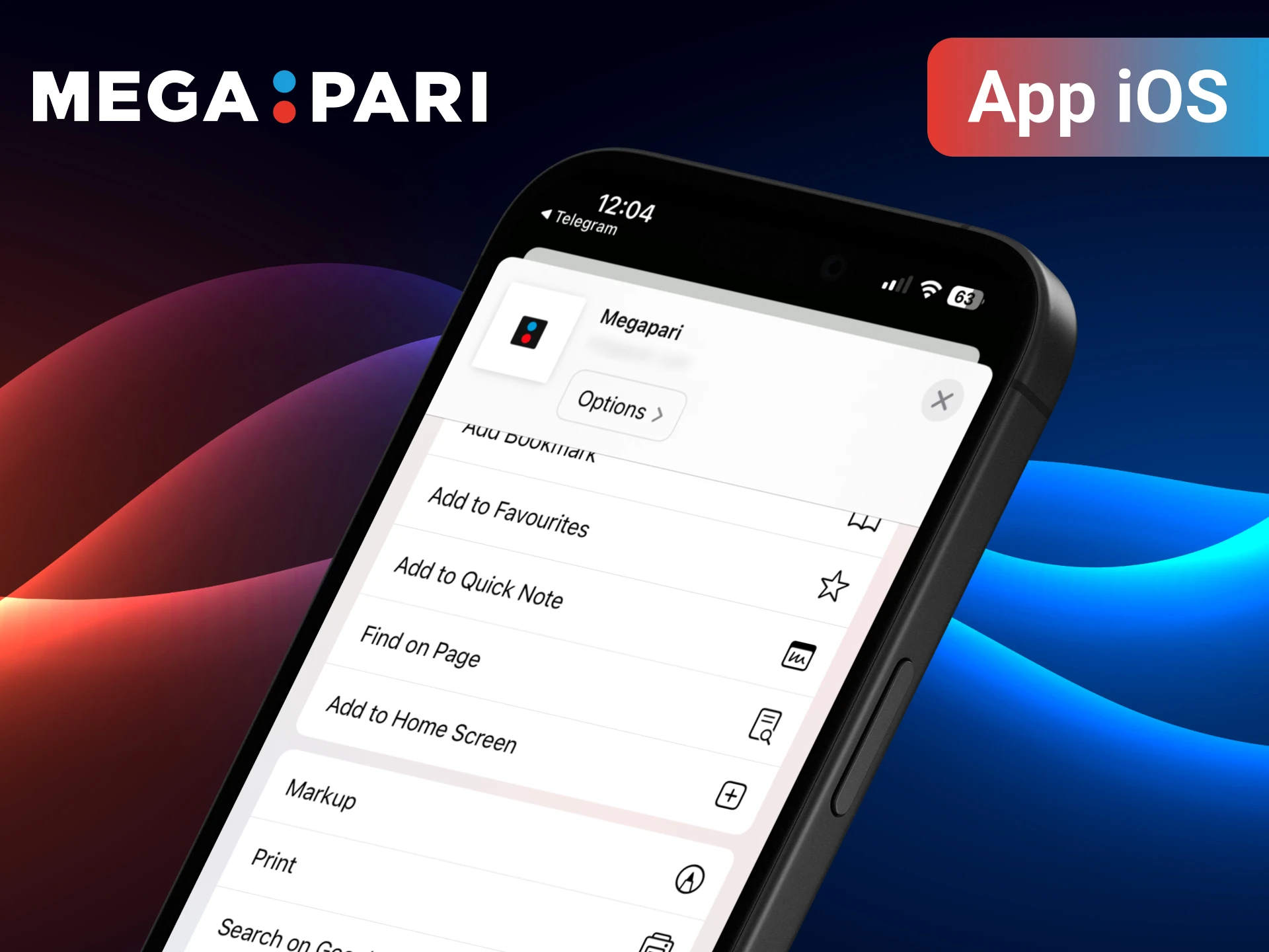 Get the iOS cricket app and start betting on MegaPari.
