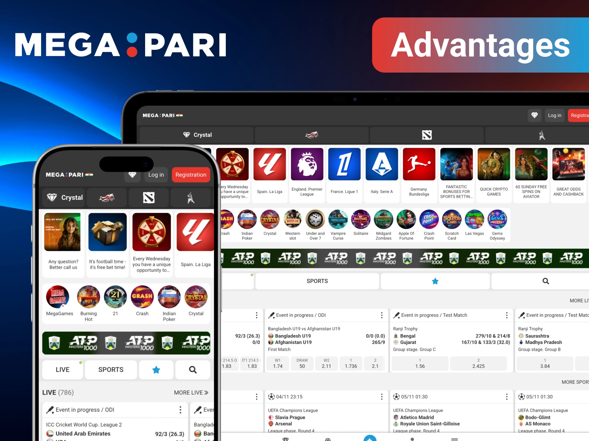 Discover main advantages of playing at MegaPari.