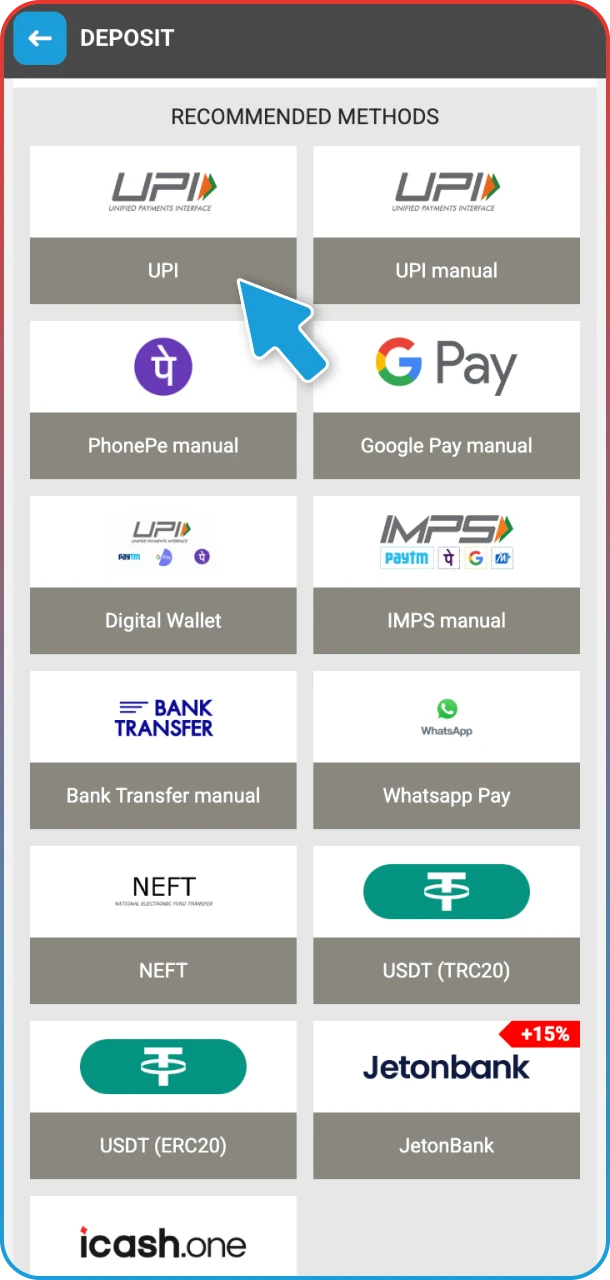 Make your first deposit and play instantly MegaPari.