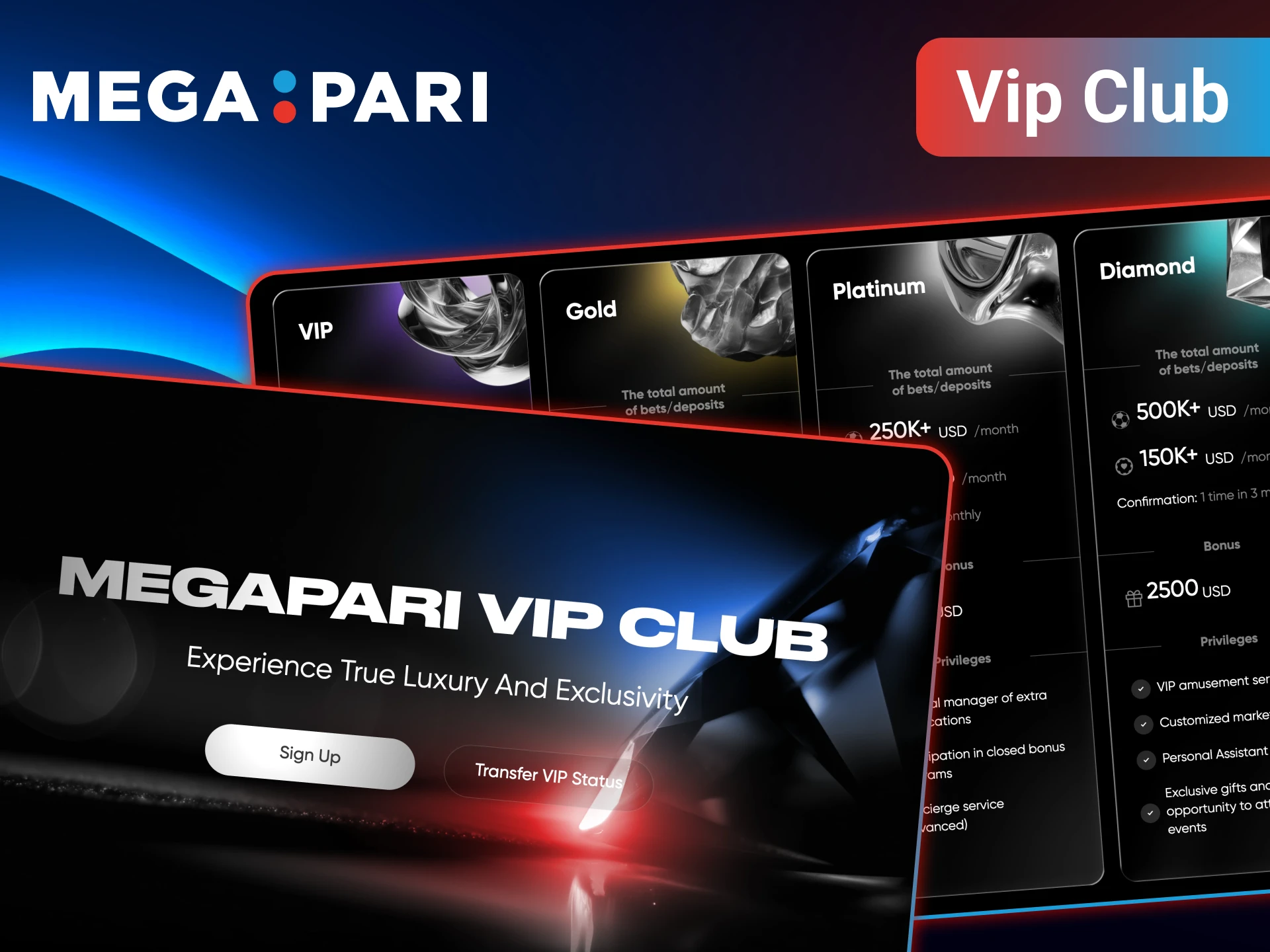 Join VIP club and enjoy exclusive rewards on MegaPari.