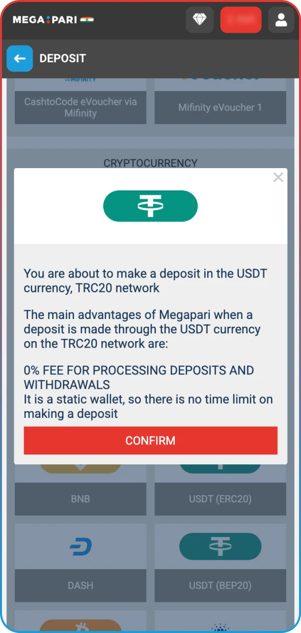 Make a deposit to unlock your bonus on MegaPari.