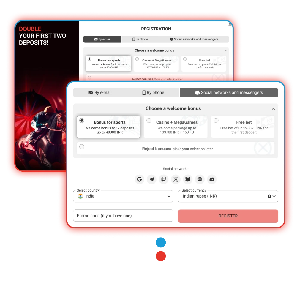 Register now and start winning at MegaPari.