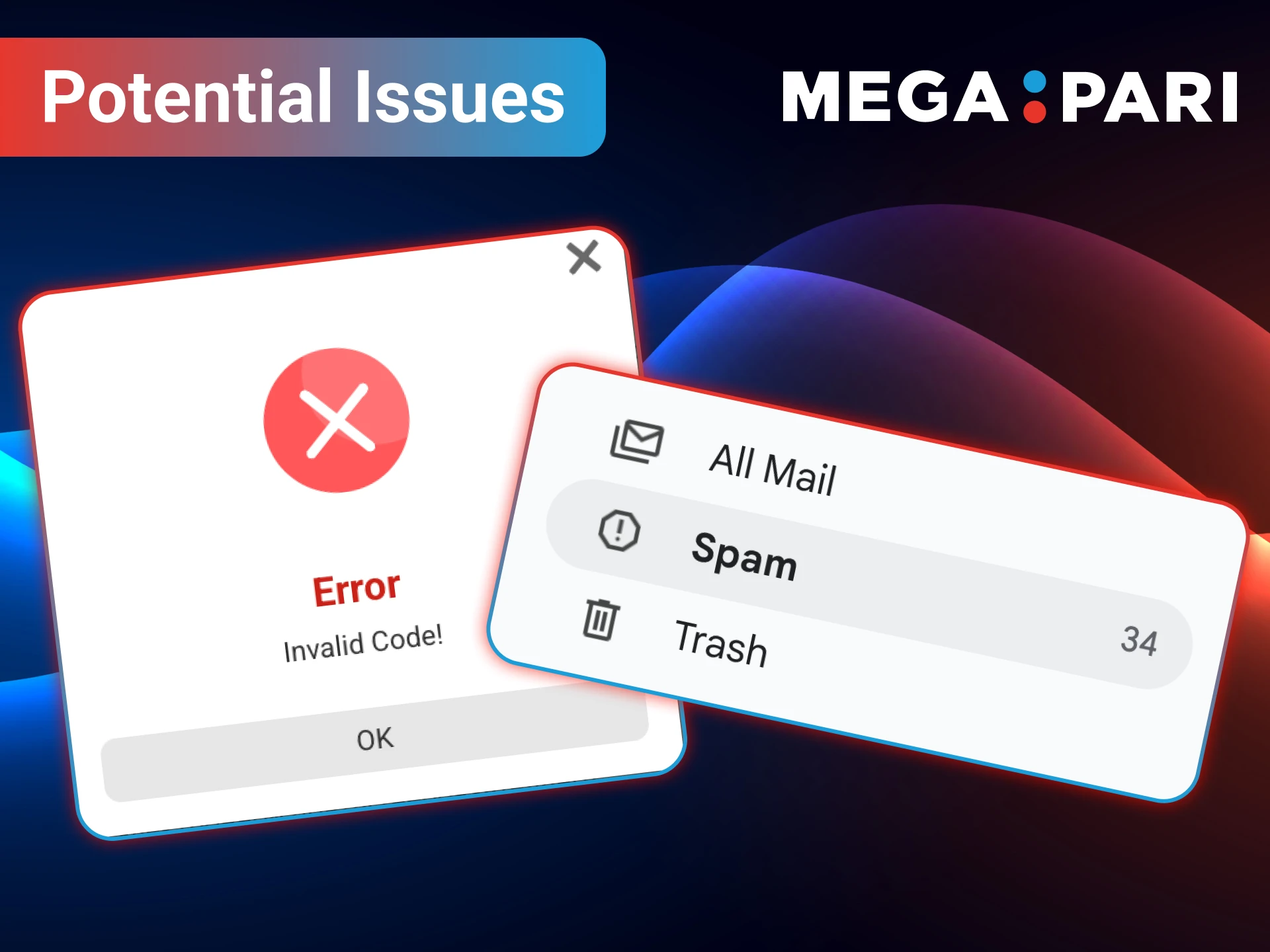 Solve registration issues fast with MegaPari support.