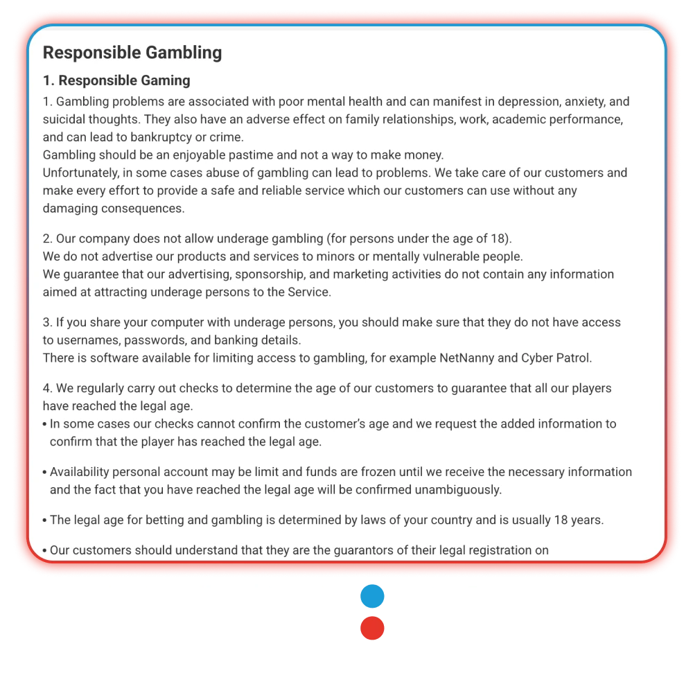 Play responsibly and enjoy safe gaming with Megapari.