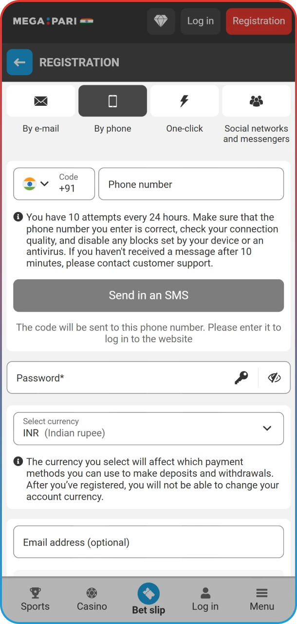 Before you start betting on Dota 2, you need to register with MegaPari.