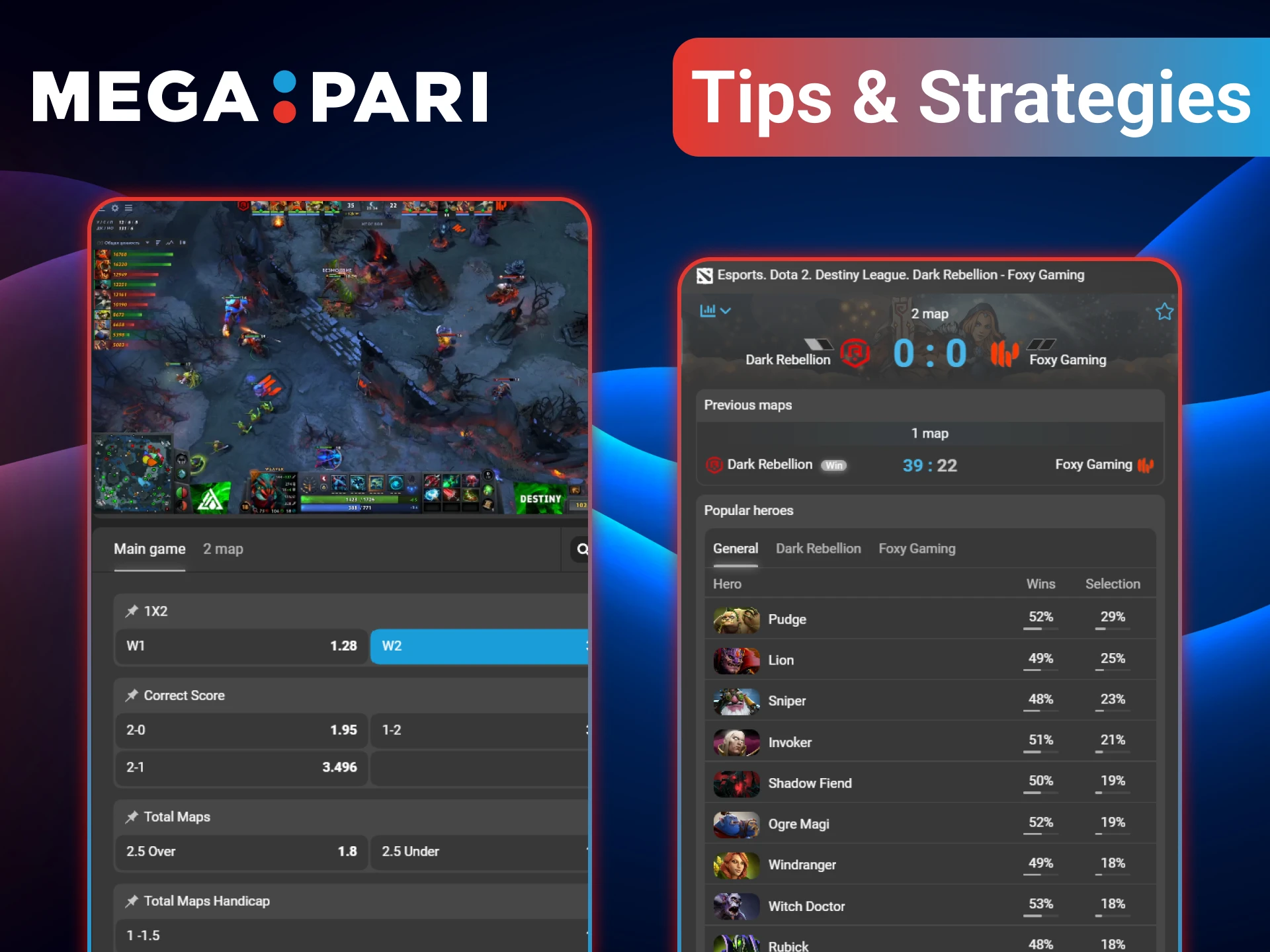 We've prepared guidelines for Dota 2 betting from MegaPari.