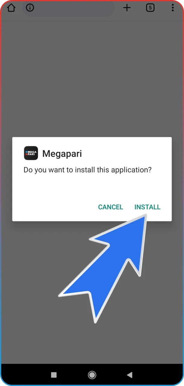 Install the MegaPari app for eSports betting.