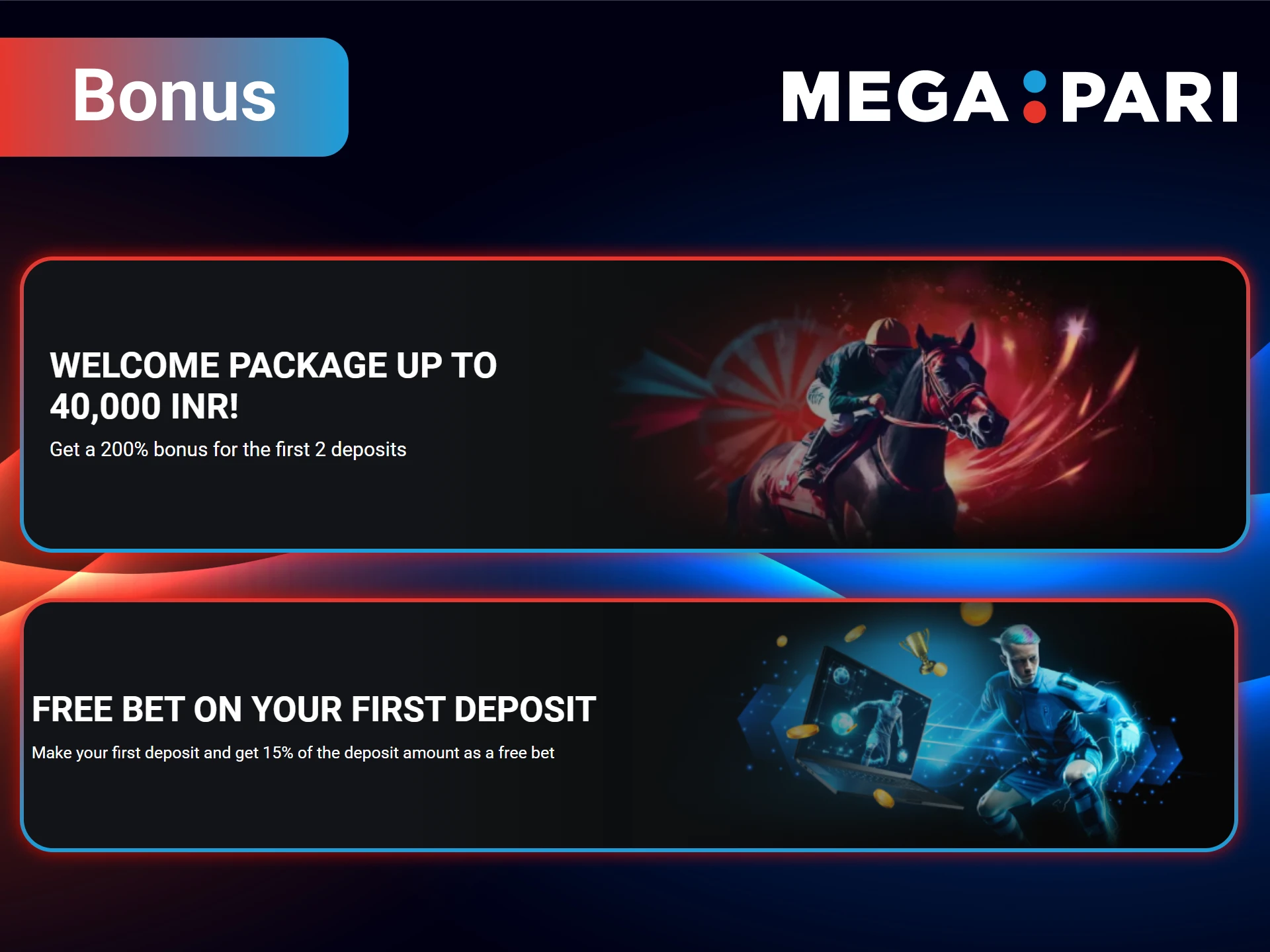 MegaPari has prepared a bonus for bets on Formula 1.