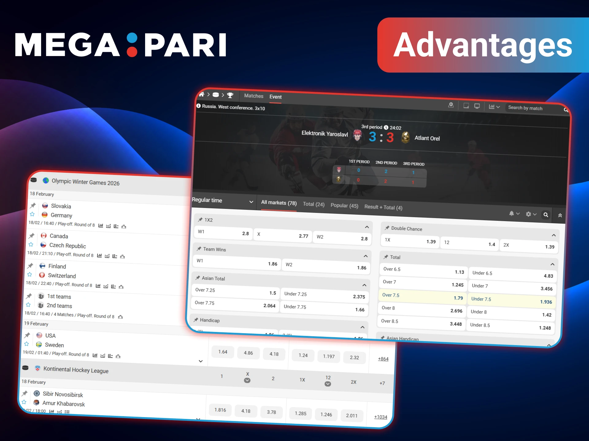 Experience an unforgettable experience when betting on hockey with MegaPari.