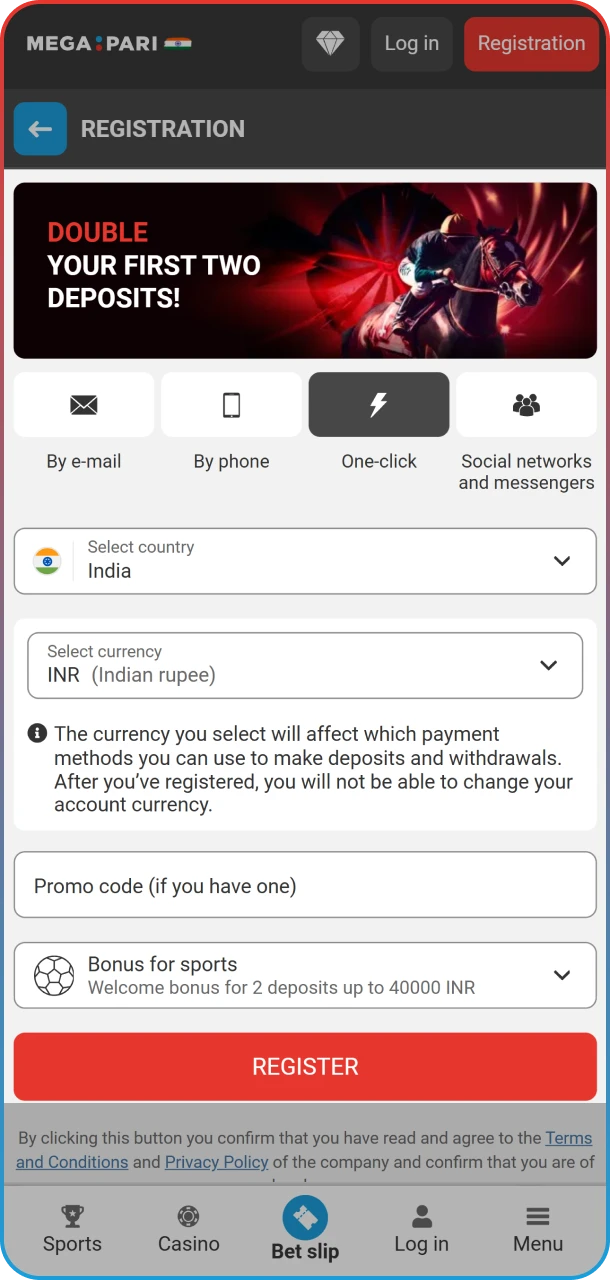 Registration is required to bet on StarCraft 2 from MegaPari.