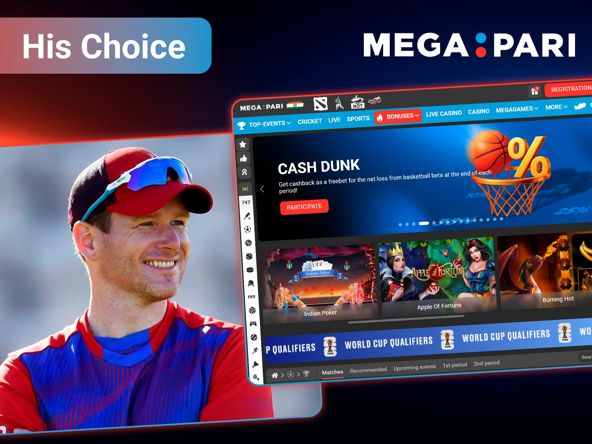 Discover why Eoin Morgan chose Megapari today.