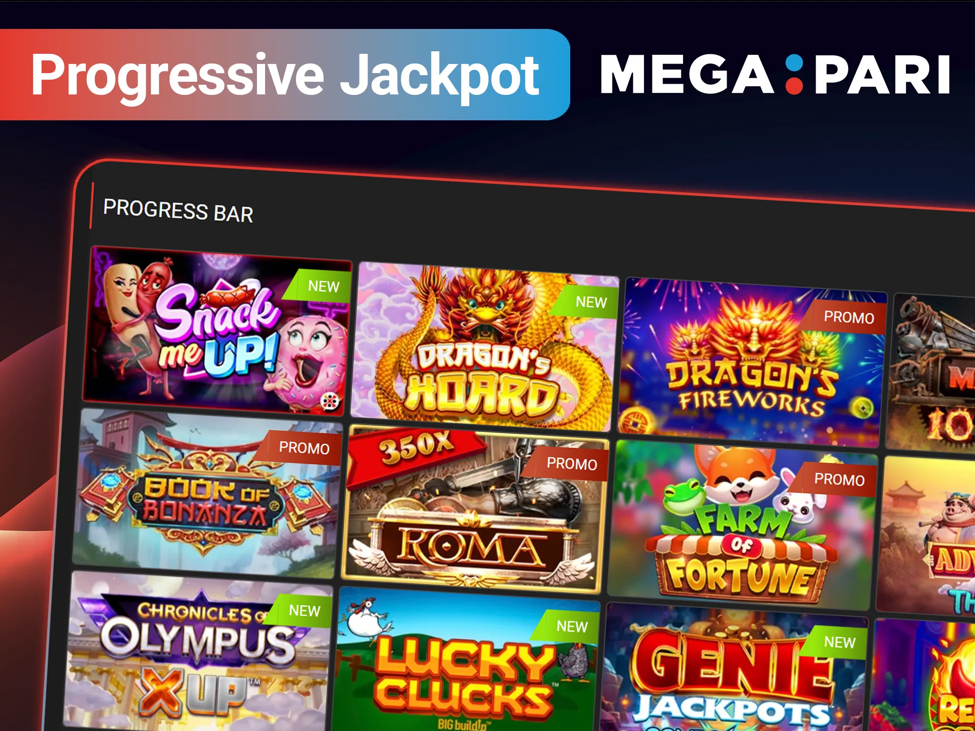 Hit the massive Progressive Jackpot at MegaPari India Official website.