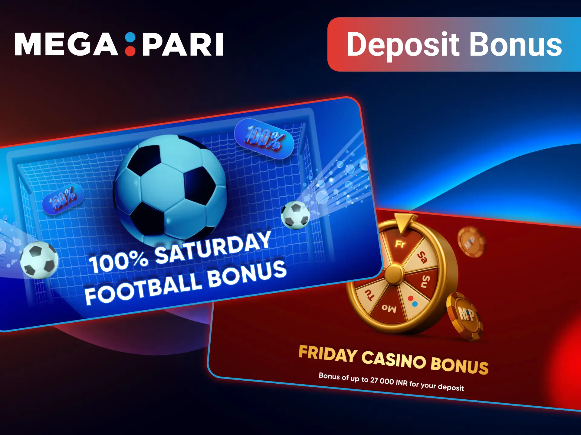 Claiming deposit bonus on MegaPari app.