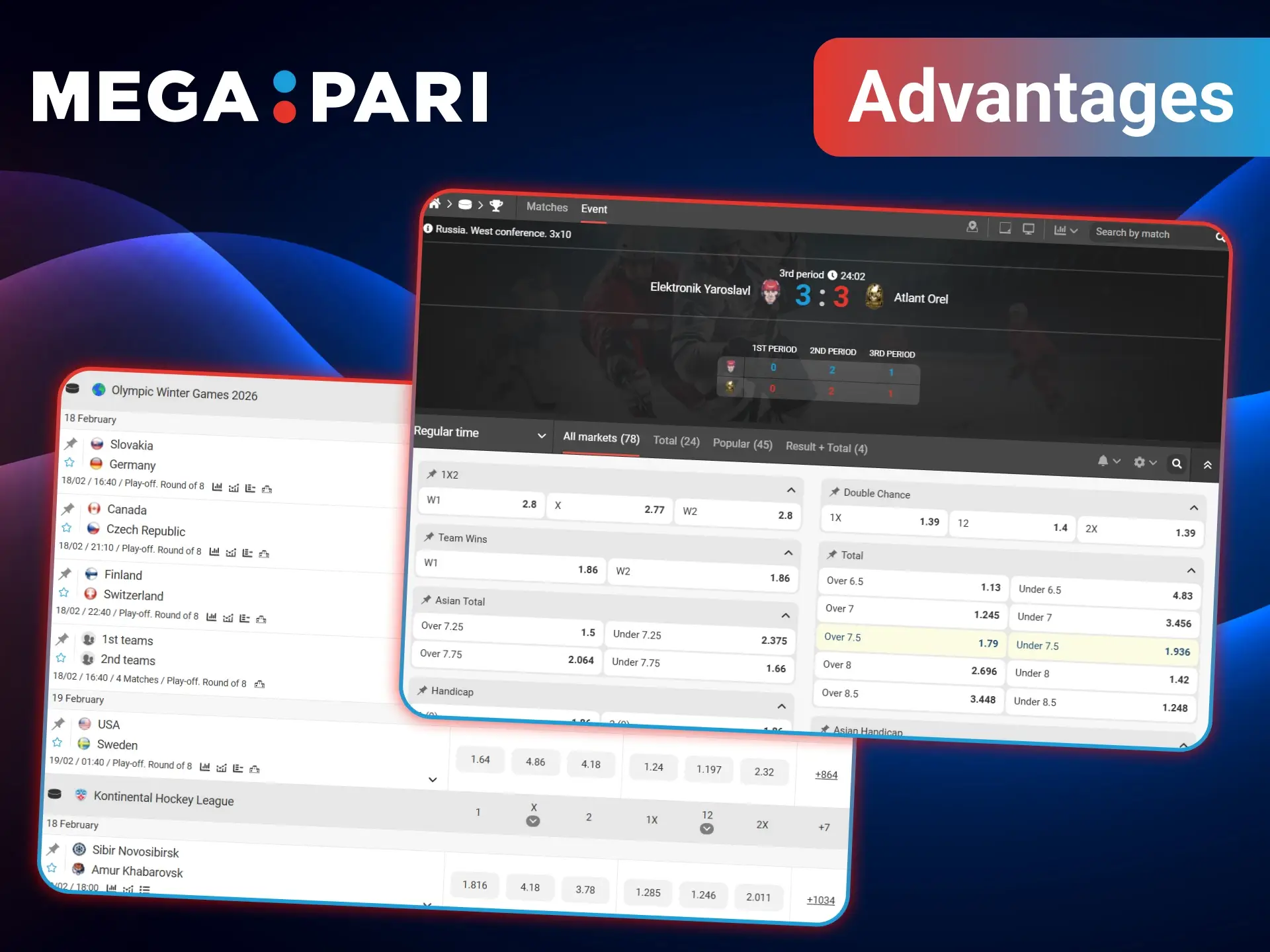 Experience an unforgettable experience when betting on hockey with MegaPari.